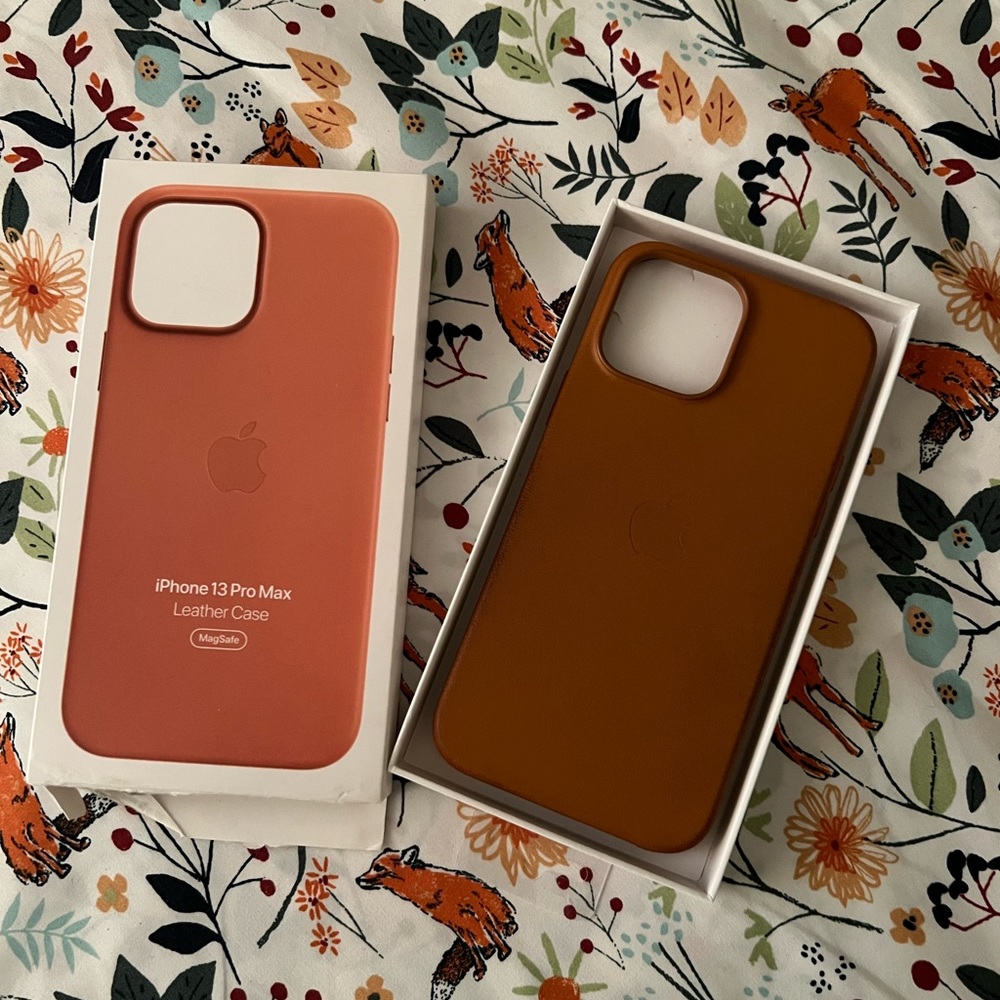 Apple iPhone 13 Pro Max Golden Brown Leather Case